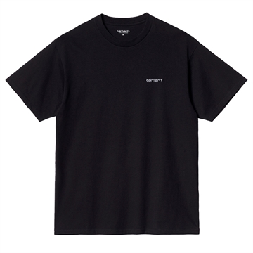 Carhartt WIP T-shirt Script Embroidery Black/White